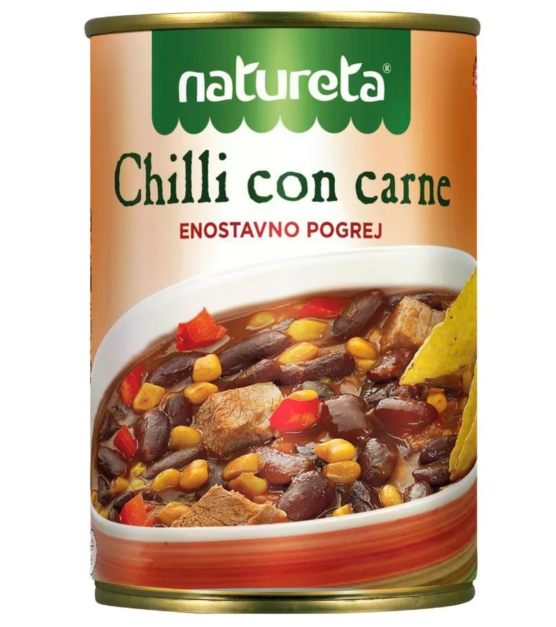Pripravljene jedi Natureta Chilli con carne 415 g - Akcija v trgovini Mercator
