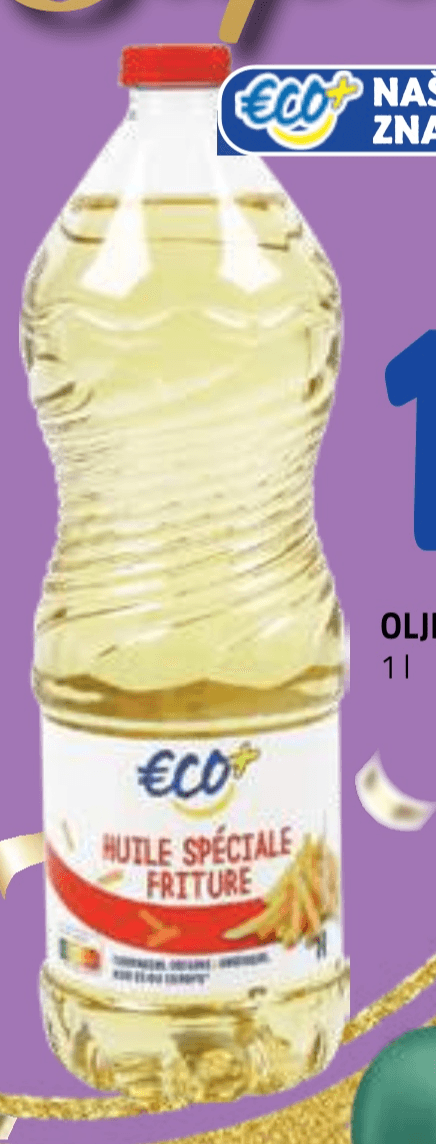 Olje za cvrtje 1 l Eco - Akcija v trgovini E.Leclerc