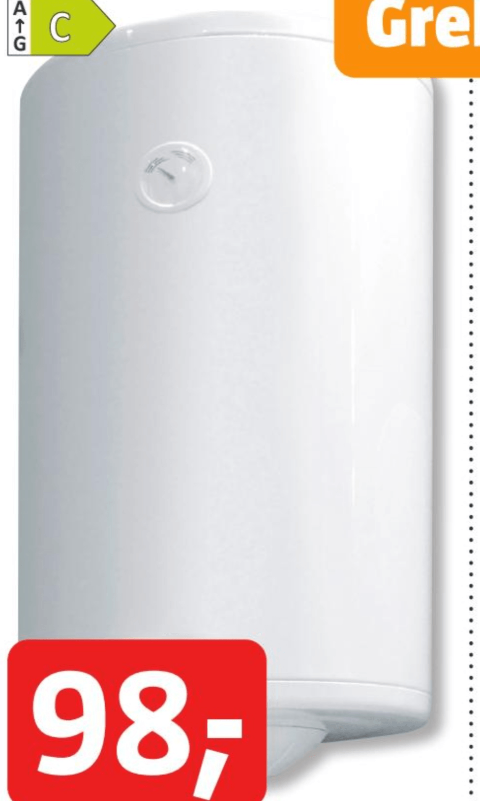 Električni grelnik vode 'Leov 80' 80 l - Akcija v trgovini Bauhaus