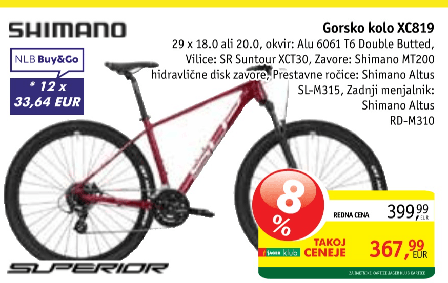 Gorsko kolo XC819 Superior - Akcija v trgovini Jager