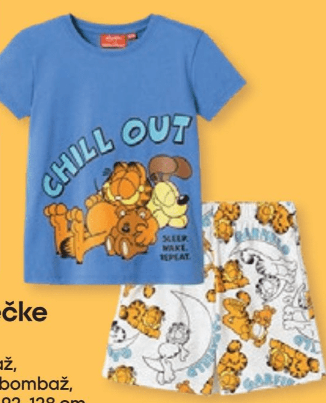 Pižama za dečke Garfield - Akcija v trgovini Pepco