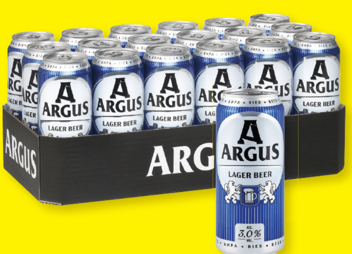 ARGUS Svetlo pivo 0.5 l - Akcija v trgovini Lidl