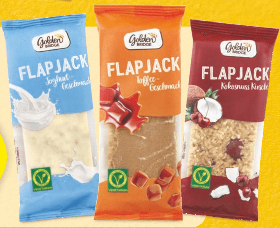 Golden Bridge Ovsena ploščica Flapjack 100 g - Akcija v trgovini Hofer