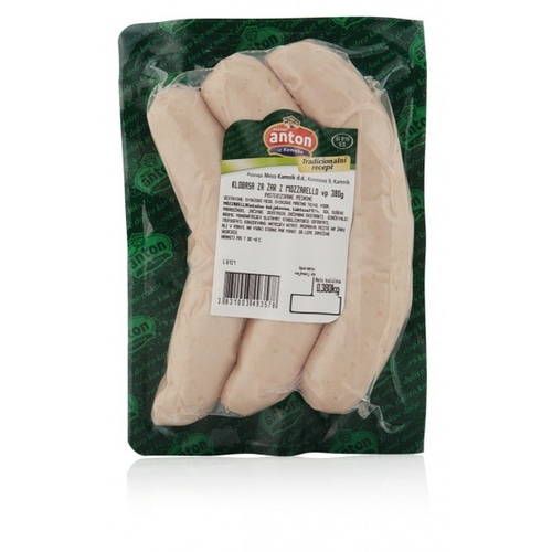 Žar klobasa z mozzarello Anton 380 g - Akcija v trgovini E.Leclerc