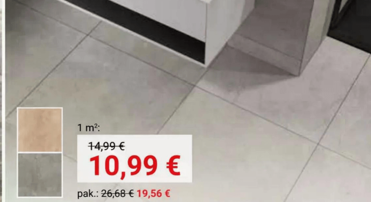 Porcelanaste ploščice TERMINAL 1,78 m² - Akcija v trgovini Pevex