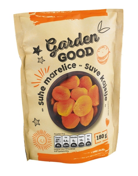 Suhe marelice 180 g Garden Good - Akcija v trgovini Mercator