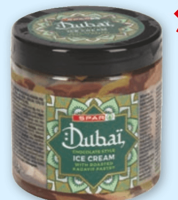 SLADOLED DUBAI 500 ml - Akcija v trgovini Spar
