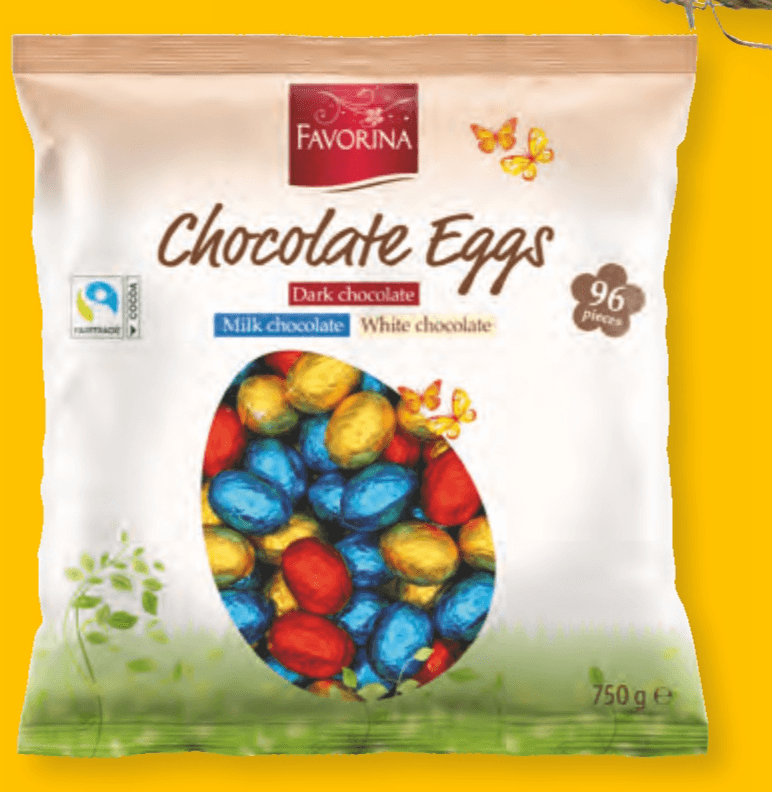 Favorina Mini čokoladna jajčka 750 g - Akcija v trgovini Lidl
