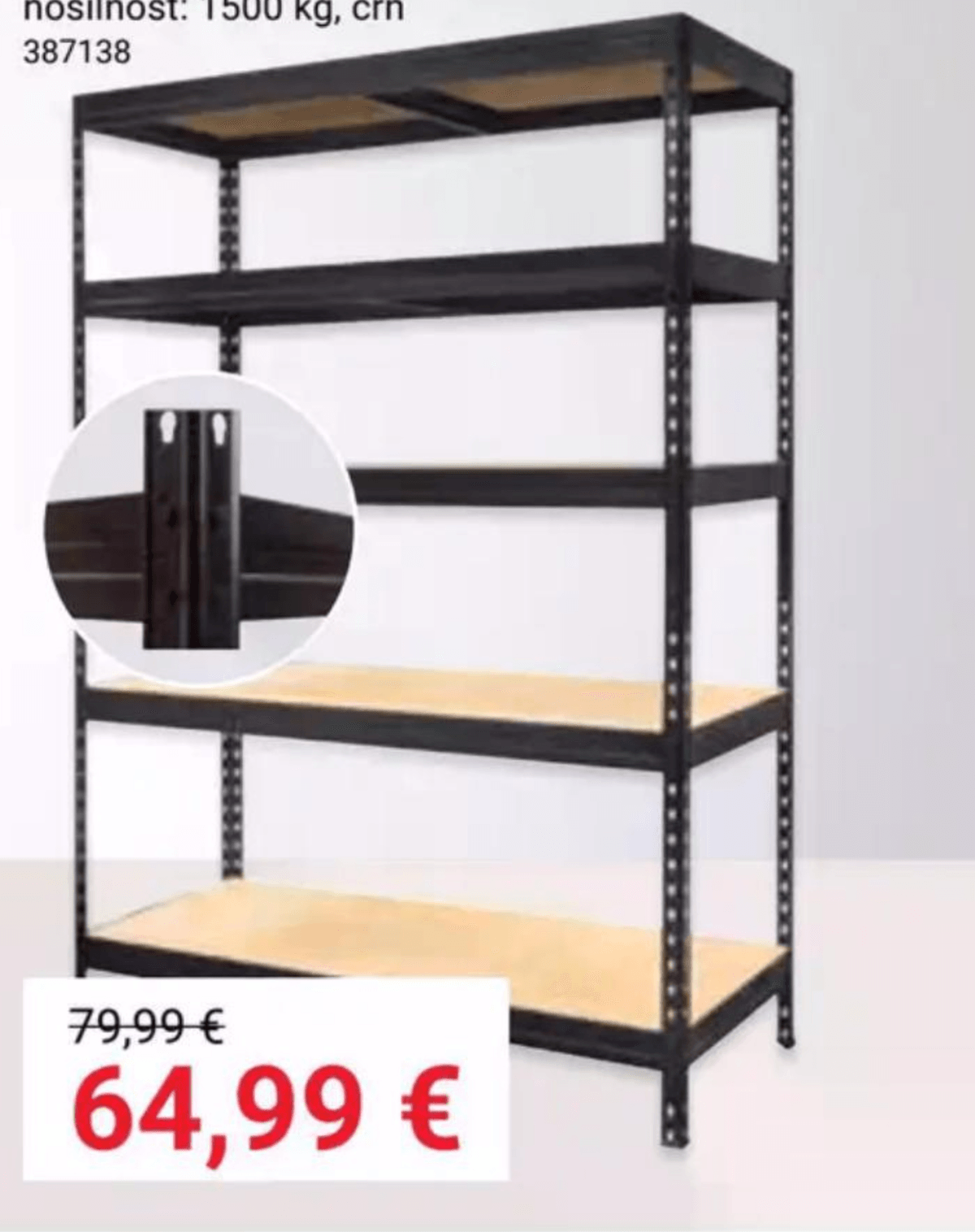 Regal za težke predmete PRAKTIK - Akcija v trgovini Pevex