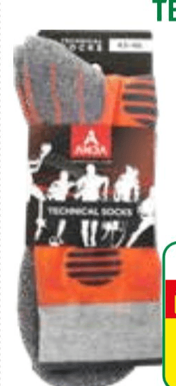 Tehnične nogavice Anda Cena za 1 par Alpina - Akcija u trgovini Jager