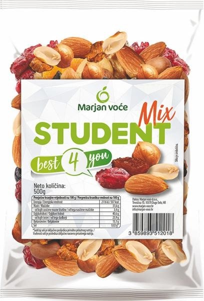 Študentska mešanica 500 g - Akcija v trgovini Pevex