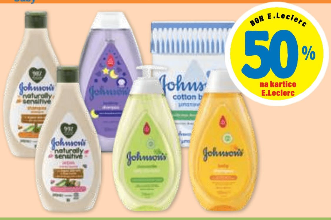 Vsi izdelki Johnson's Baby - Akcija v trgovini E.Leclerc