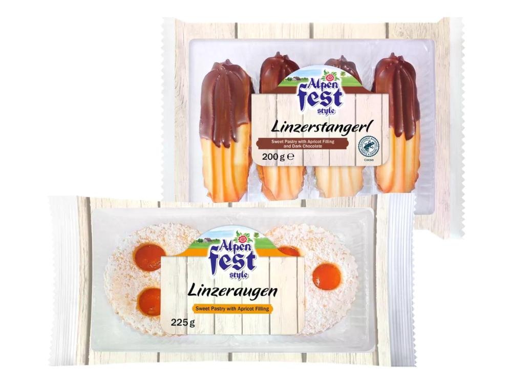 Alpenfest Linške oči/palčke 200/225 g - Akcija v trgovini Lidl