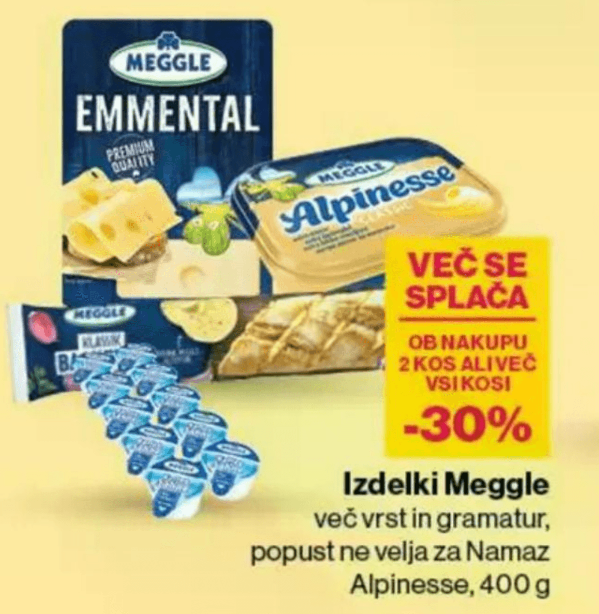 Izdelki Meggle - Akcija v trgovini Mercator