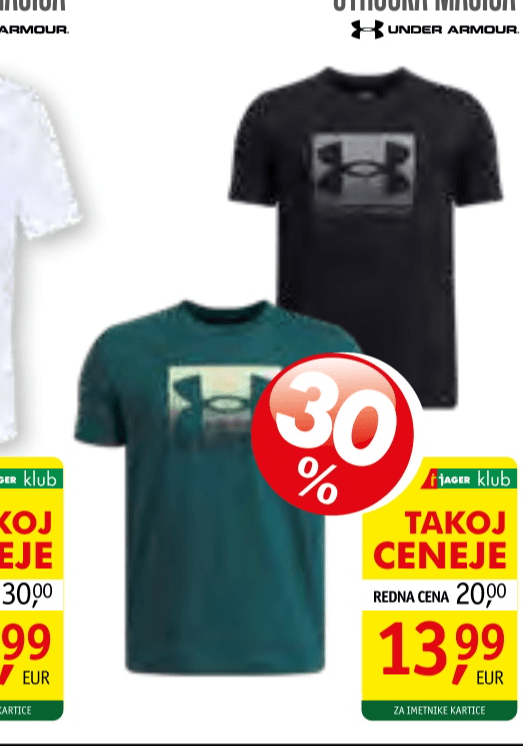 Otroška majica Under Armour - Akcija v trgovini Jager