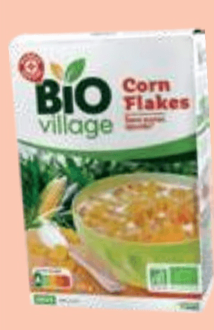 Koruzni kosmiči Corn Flakes 375 g Bio village - Akcija v trgovini E.Leclerc