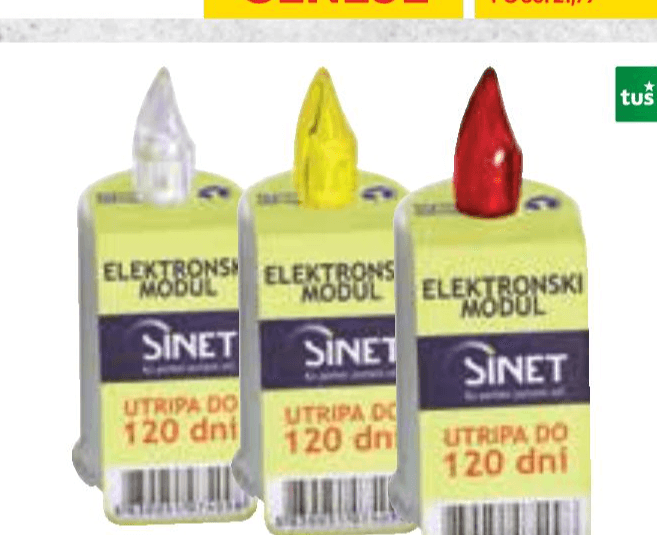 Nagrobni elektronski modul Sinet - Akcija v trgovini Tuš