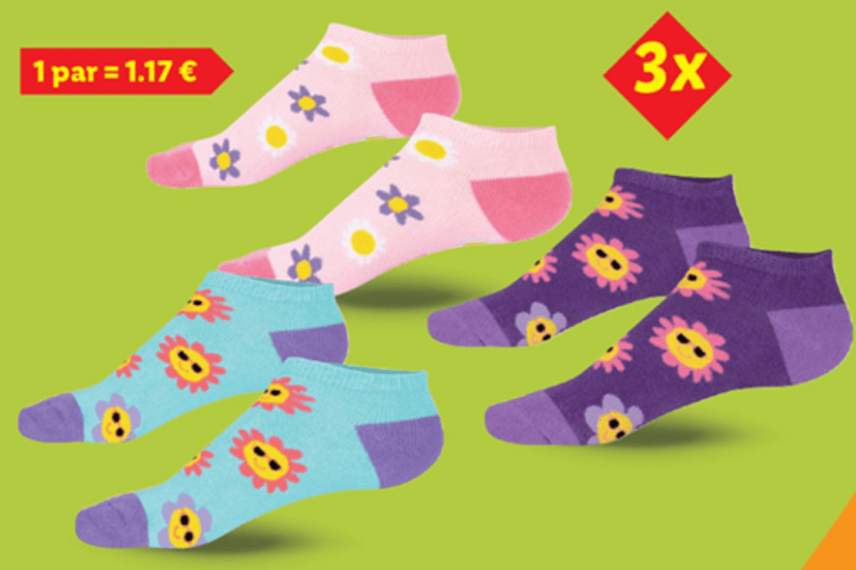 SOXO Ženske/moške/otroške nizke nogavice 1 komplet - Akcija v trgovini Lidl