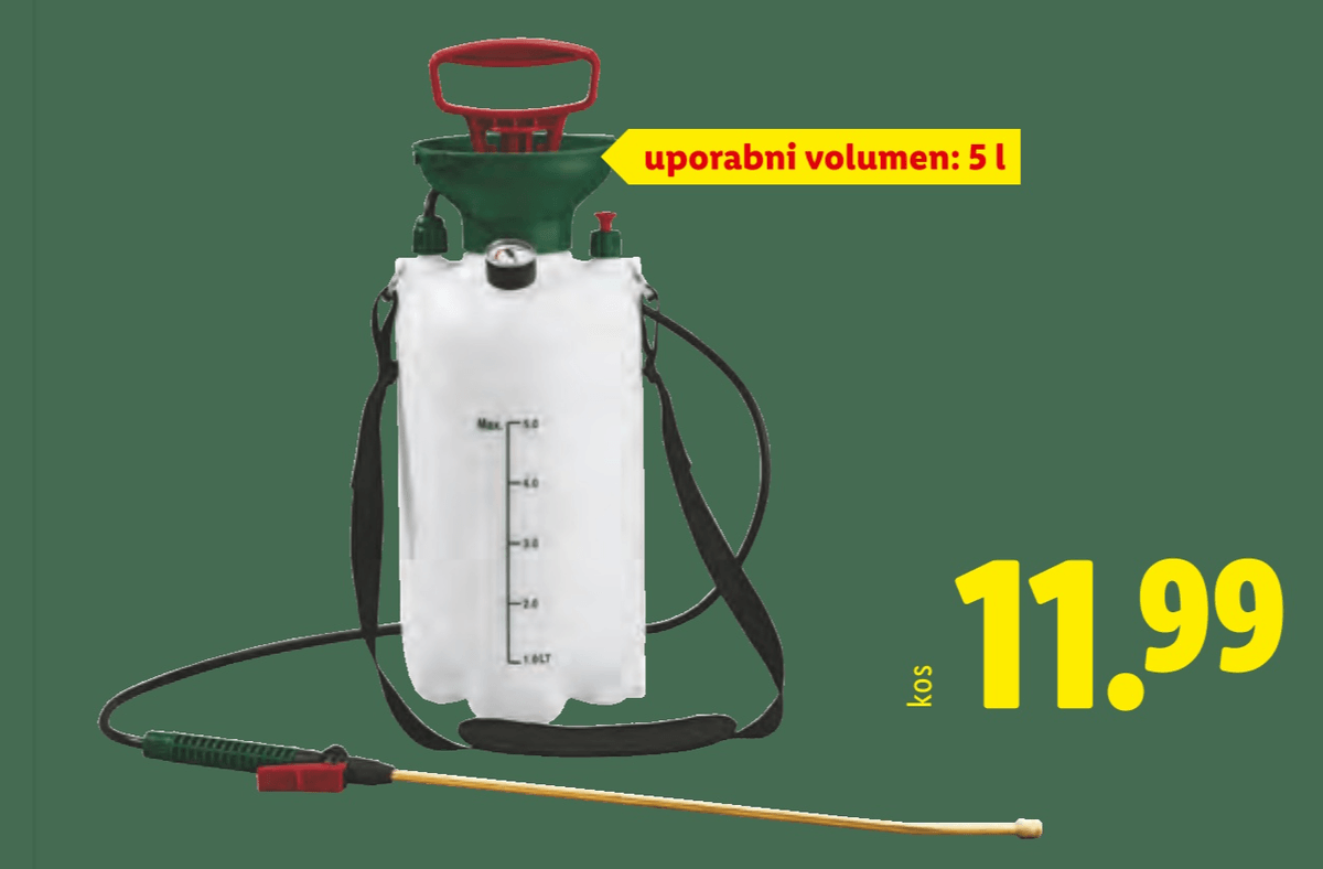 PARKSIDE Tlačni pršilnik 5 l - Akcija v trgovini Lidl