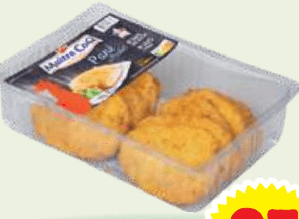 Panirani piščančji zrezki Maître Coq 1 kg - Akcija v trgovini E.Leclerc