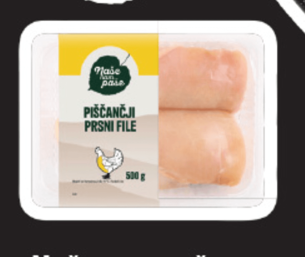 Naše nam paše Svež piščančji prsni file 500 g - Akcija v trgovini Lidl