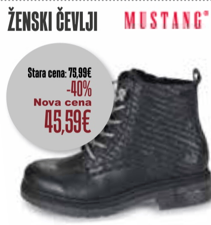Ženski škornji Mustang - Akcija v trgovini Jager