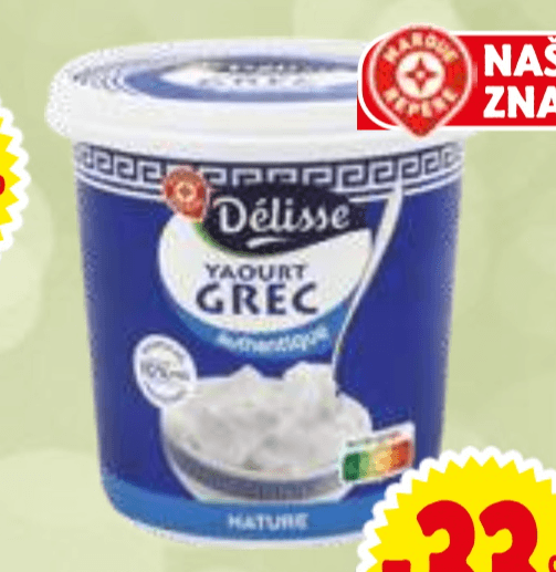 Grški jogurt Délisse 1 kg - Akcija v trgovini E.Leclerc