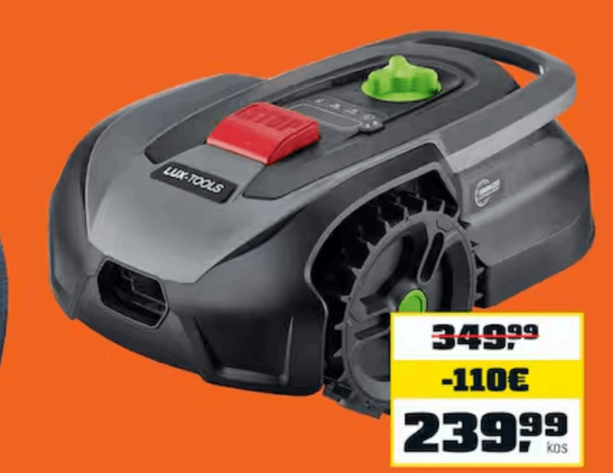 Robotska kosilnica LUX-TOOLS - Akcija v trgovini Obi