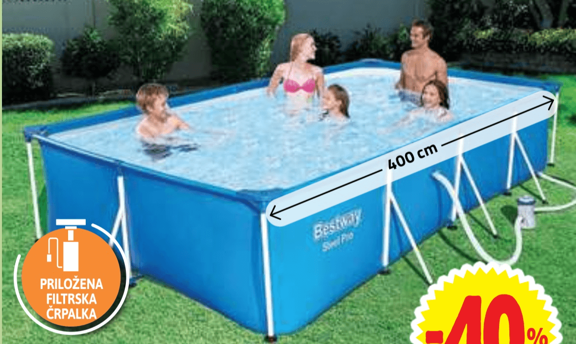Bestway Bazen Steel Pro - Akcija v trgovini E.Leclerc