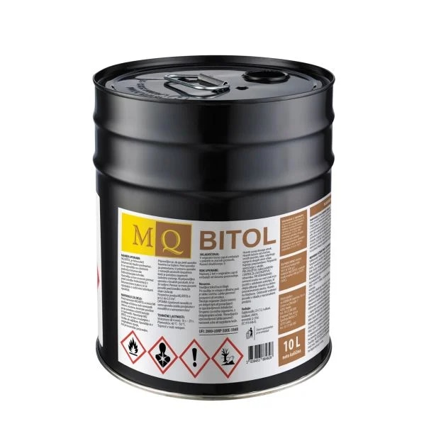 Bitumenski premaz MQ Bitol 10 l - Akcija v trgovini Merkur