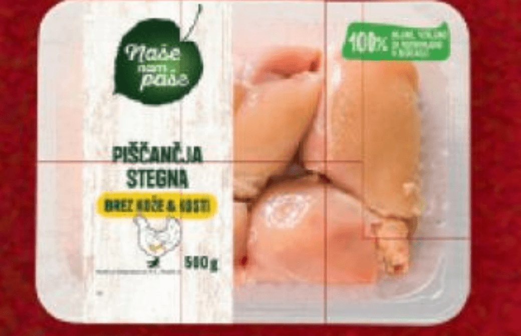 Naše nam paše Sveža piščančja stegna 500 g - Akcija v trgovini Lidl