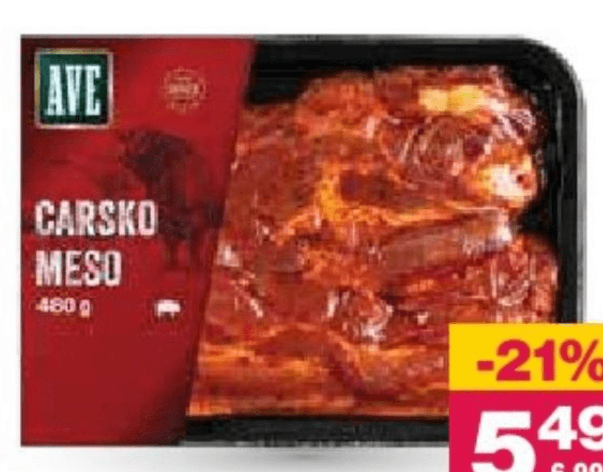 Marinirano carsko meso Ave Grill 480 g - Akcija v trgovini Mercator