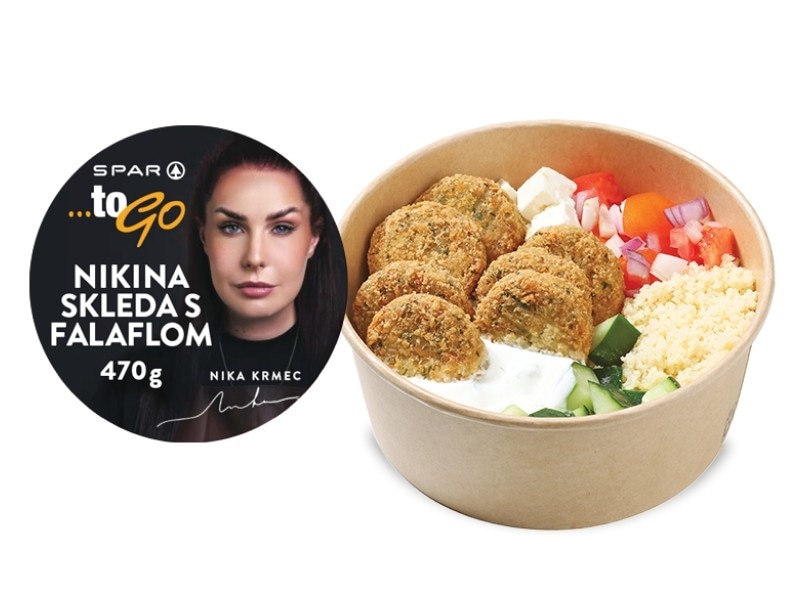 Nikina skleda s falafolom kos Akcija v trgovini Spar