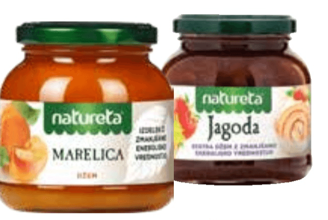 Džem Natureta 320 g - Akcija v trgovini Tuš