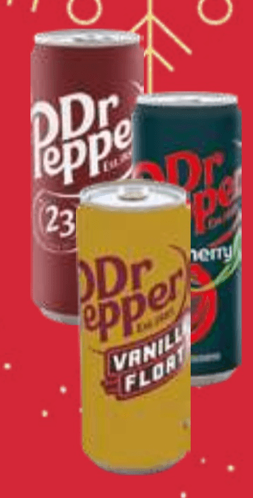 Gazirana pijača Dr. Pepper 0,33 l - Akcija v trgovini E.Leclerc