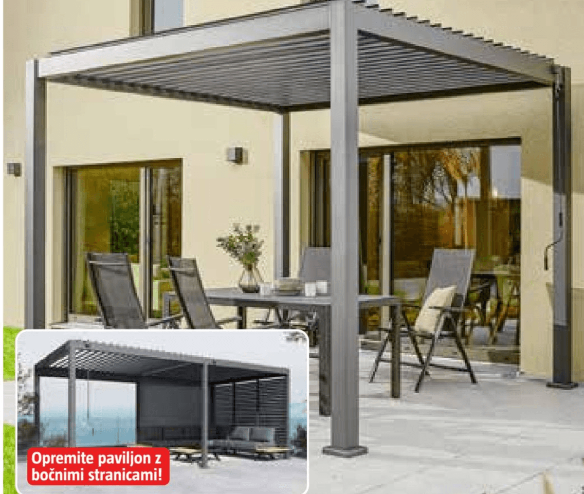 Paviljon Milos - Akcija v trgovini Bauhaus