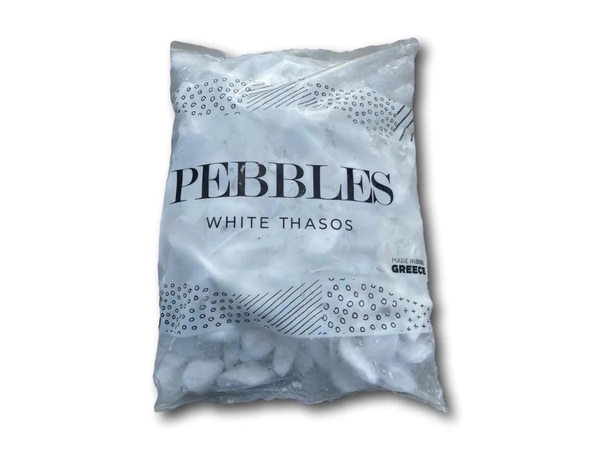 Kamen THASOS beli 20 kg PEBBLES - Akcija v trgovini Jager