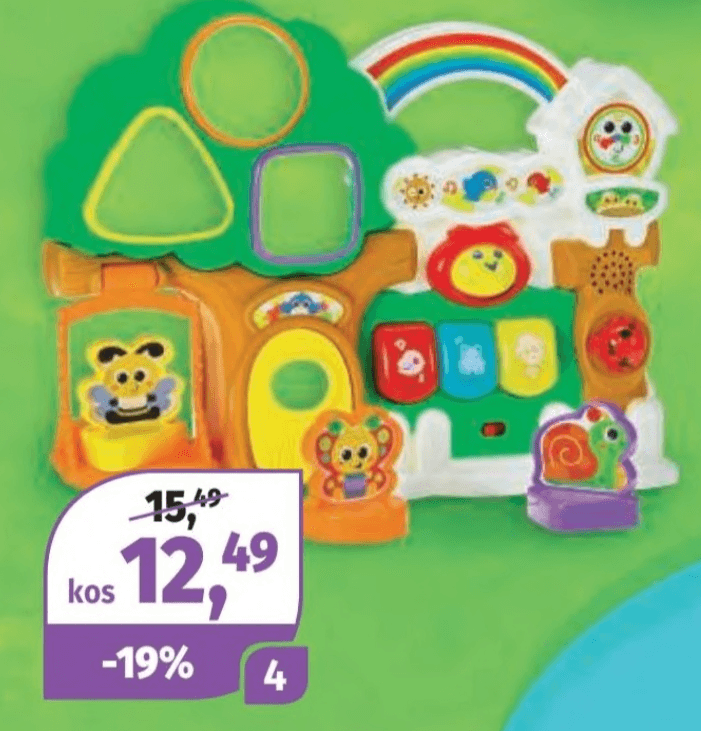 Drevesna hišica TOY PLACE - Akcija v trgovini Mueller