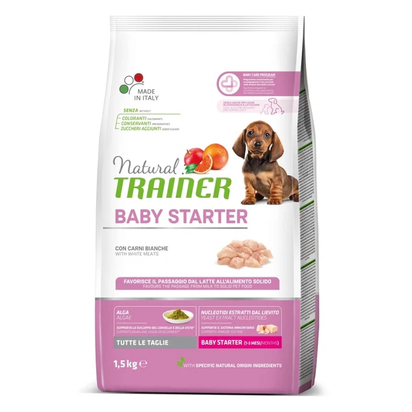 Briketirana hrana Natural Trainer Baby Starter 1,5kg - Akcija v trgovini Mr. Pet