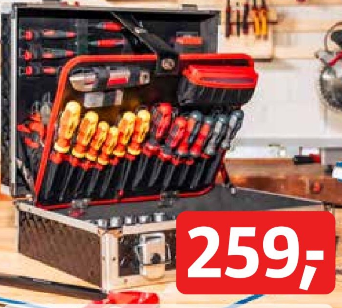 Kovček z orodjem 'VDE' - Akcija v trgovini Bauhaus