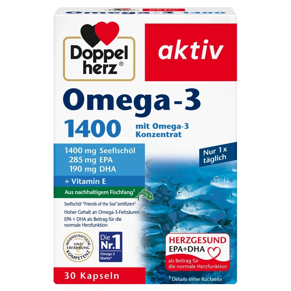 Doppelherz kapsule aktiv Omega-3 30 kosov Akcija v trgovini Mueller