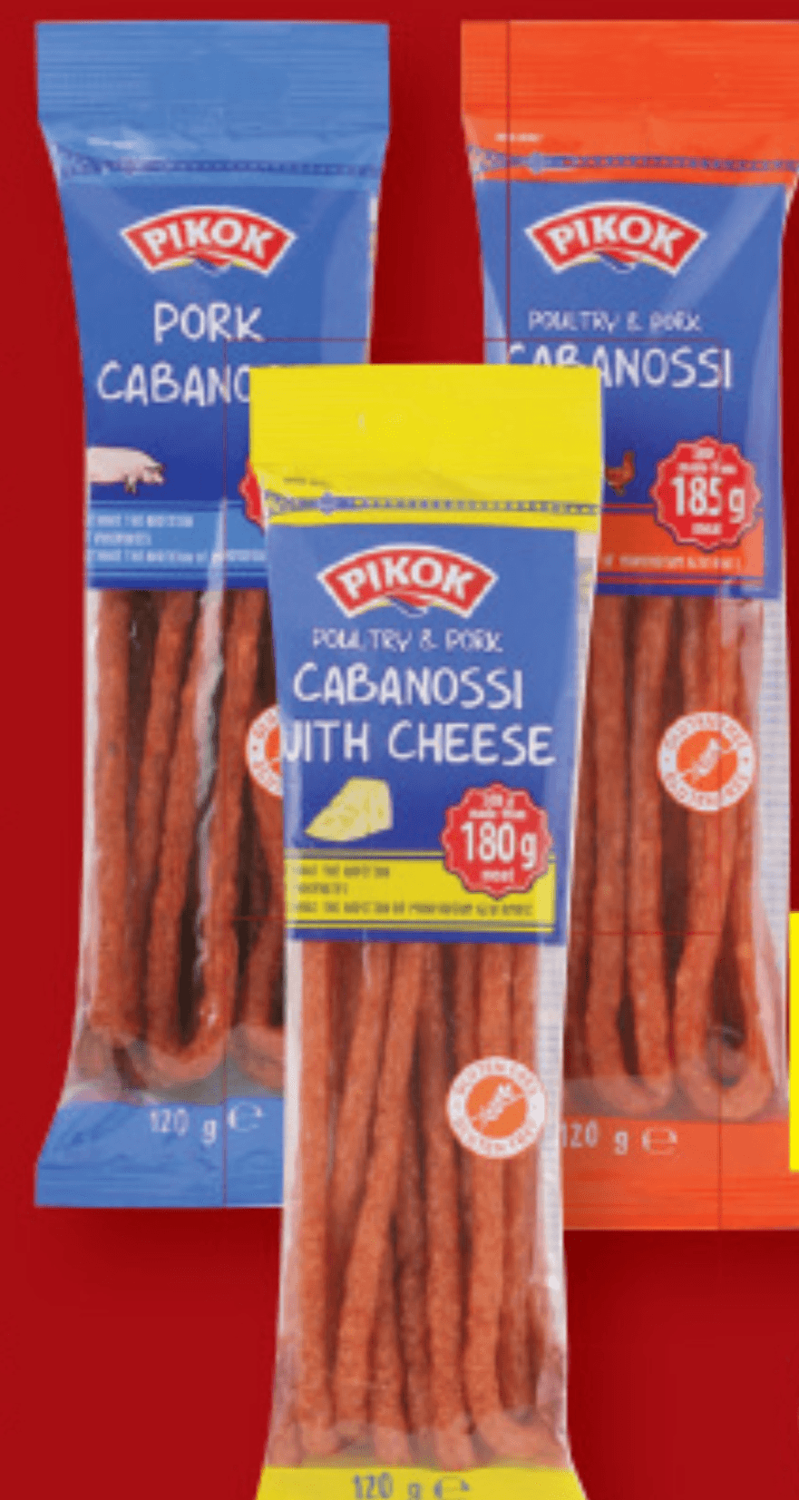Pikok Kabanossi salamice 120 g - Akcija v trgovini Lidl