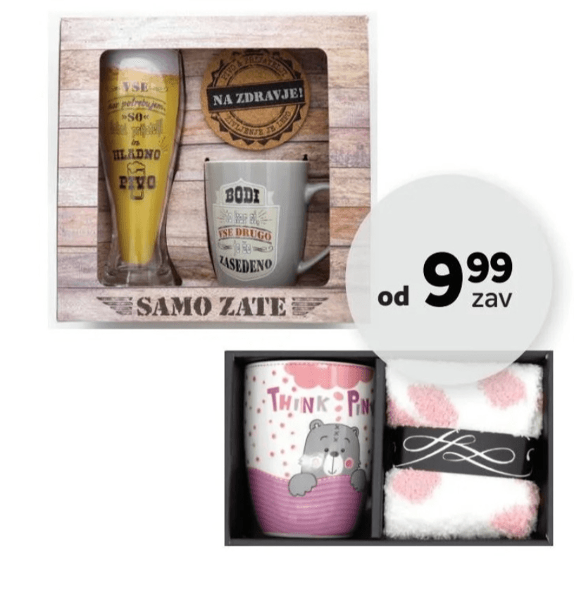 NOVOLETNA DARILA SAMO ZATE - Akcija v trgovini Merkur