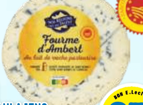 SIR FOURME D'AMBERT 250 g - Akcija v trgovini E.Leclerc