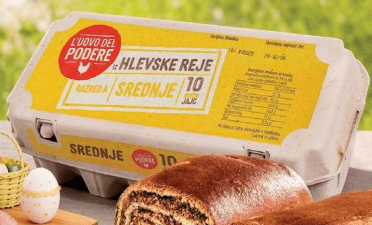 Jajca iz hlevske reje 10 kosov L'UOVO DEL PODERE - Akcija v trgovini Eurospin