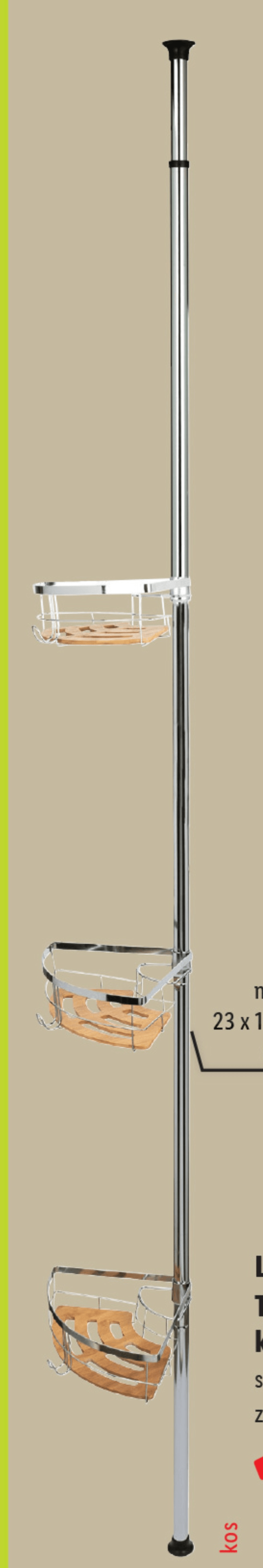 LIVARNO Teleskopski kopalniški regal LIVARNO home - Akcija v trgovini Lidl