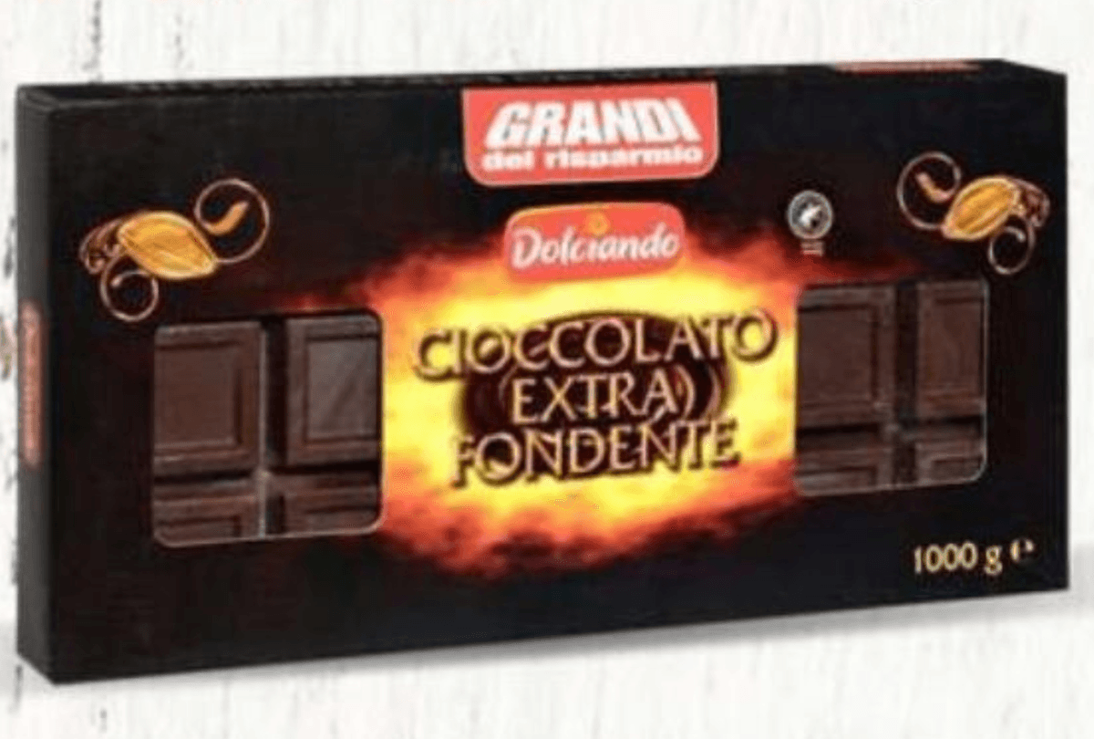 Dolciando Temna čokolada Cioccolato Extra Fondente 1 kg - Akcija v trgovini Eurospin