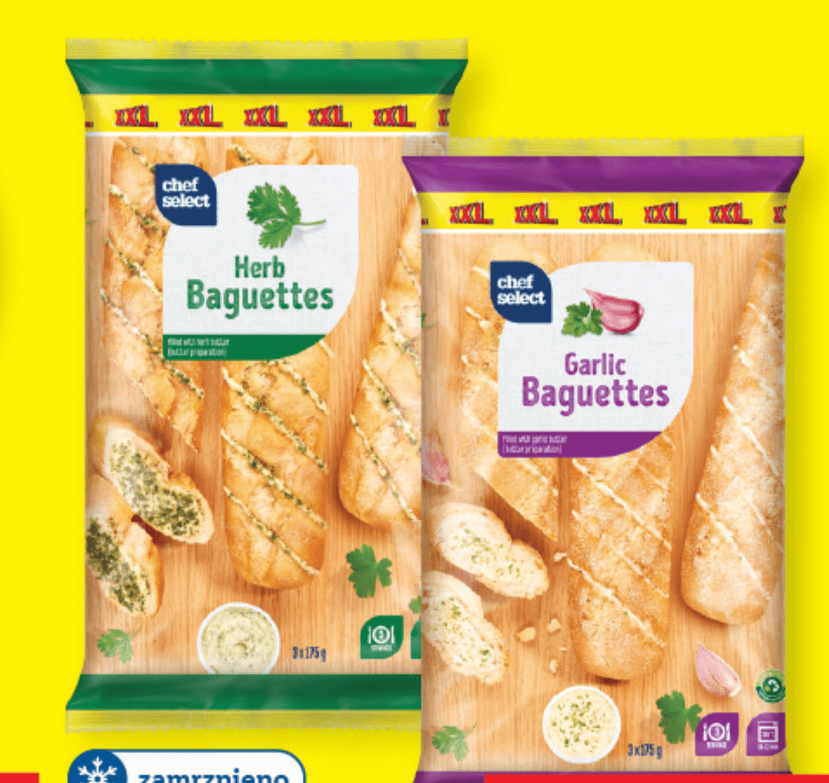 Chef Select Bagete XXL 3x 175 g - Akcija v trgovini Lidl