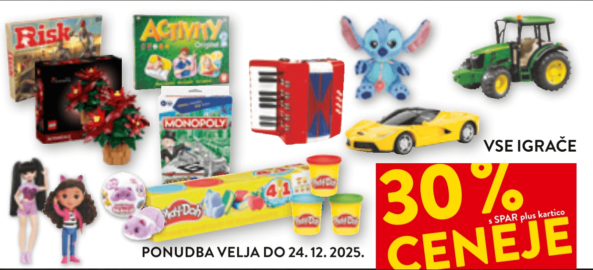 Vse igrače - Akcija v trgovini Spar
