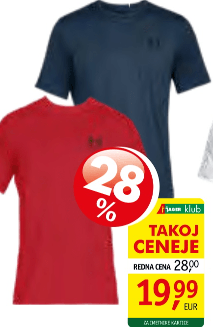 MOŠKA MAJICA Under Armour - Akcija v trgovini Jager